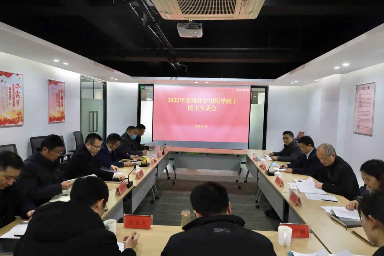 商業(yè)公司黨總支召開(kāi)2022年度民主生活會(huì)